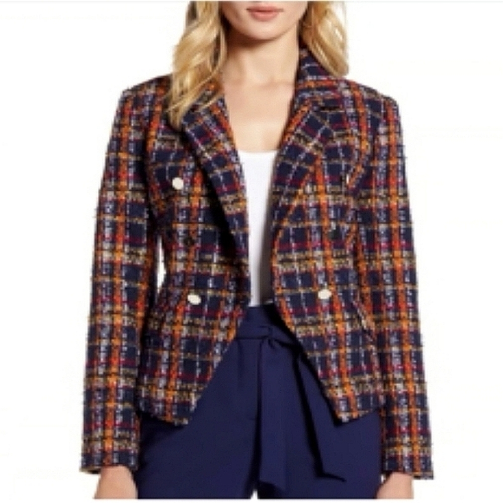 Multi Colored, Sparkle Blazer, Jacket. Halogan, S… - image 3